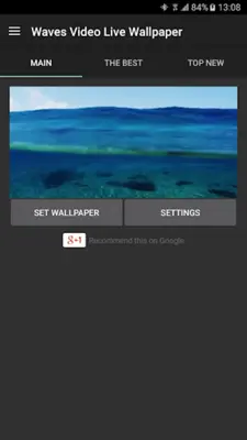 Waves Video Live Wallpaper android App screenshot 4